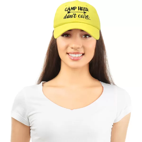 DALIX Camp Hair Don't Care Hat Dad Cap 100% Cotton Lightweight