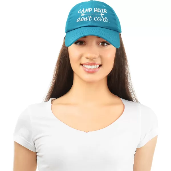 DALIX Camp Hair Don't Care Hat Dad Cap 100% Cotton Lightweight