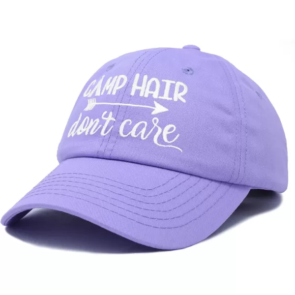 DALIX Camp Hair Don't Care Hat Dad Cap 100% Cotton Lightweight