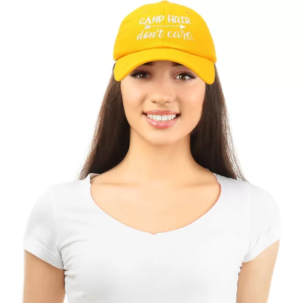 DALIX Camp Hair Don't Care Hat Dad Cap 100% Cotton Lightweight