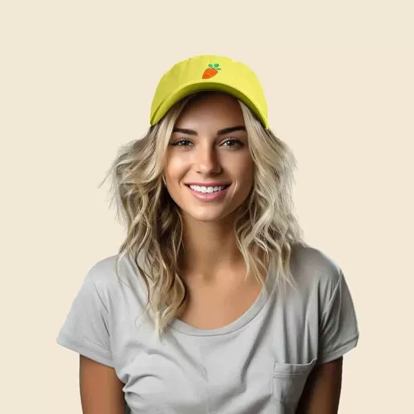 DALIX Carrot Embroidered Dad Cap Cotton Baseball Hat Women