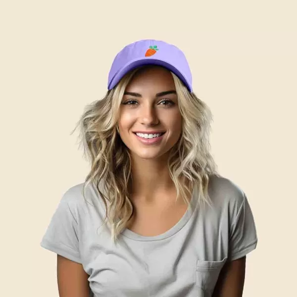 DALIX Carrot Embroidered Dad Cap Cotton Baseball Hat Women