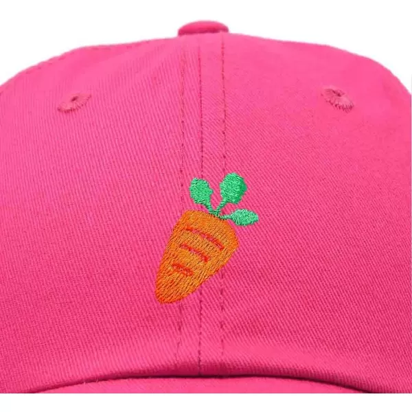 DALIX Carrot Embroidered Dad Cap Cotton Baseball Hat Women