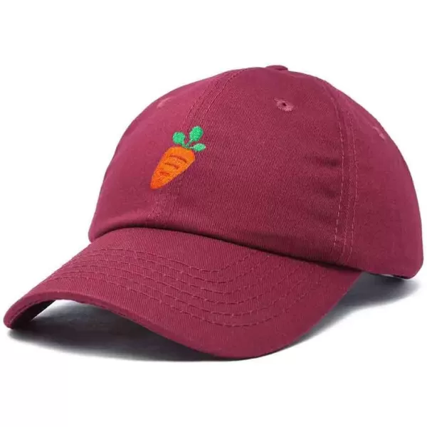 DALIX Carrot Embroidered Dad Cap Cotton Baseball Hat Women