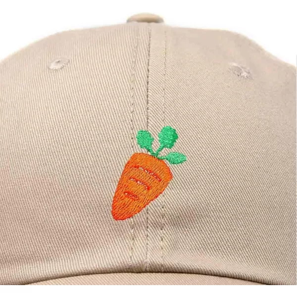 DALIX Carrot Embroidered Dad Cap Cotton Baseball Hat Women