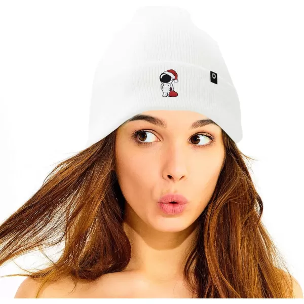DALIX Christmas Astronaut Beanie Warm Winter Cap Embroidered Hat