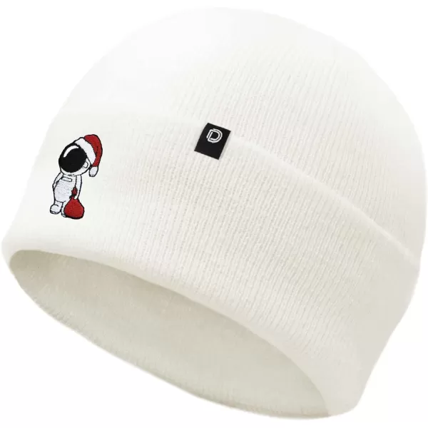 DALIX Christmas Astronaut Beanie Warm Winter Cap Embroidered Hat