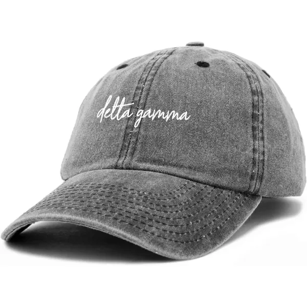 DALIX Delta Gamma Cursive Fraternity Hat Womens Embroidered Cap