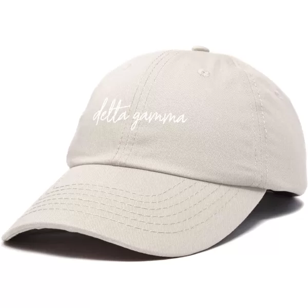 DALIX Delta Gamma Cursive Fraternity Hat Womens Embroidered Cap