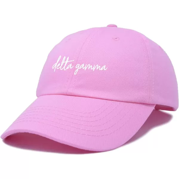 DALIX Delta Gamma Cursive Fraternity Hat Womens Embroidered Cap