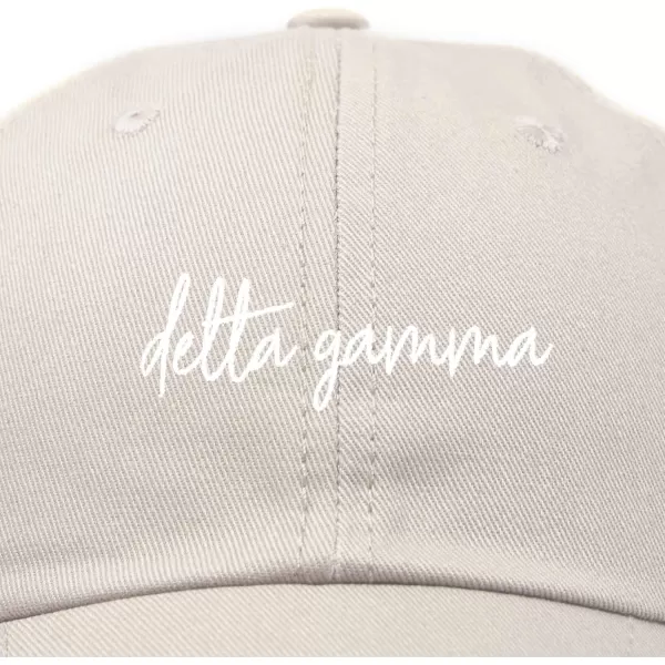DALIX Delta Gamma Cursive Fraternity Hat Womens Embroidered Cap
