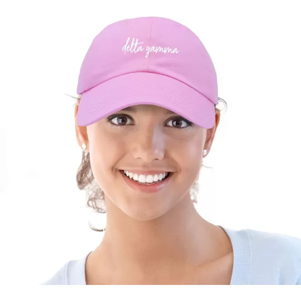 DALIX Delta Gamma Cursive Fraternity Hat Womens Embroidered Cap