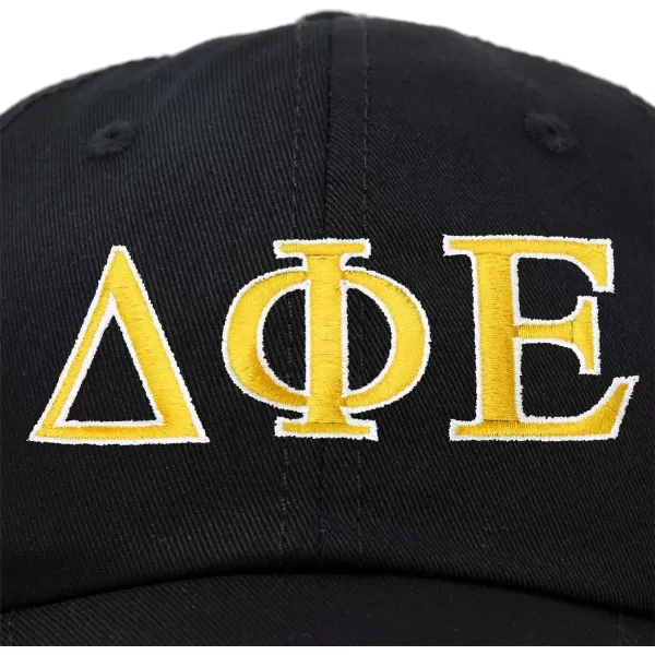 DALIX Delta Phi Epsilon Sorority Hat Womens Greek Letters Embroidered Baseball Cap