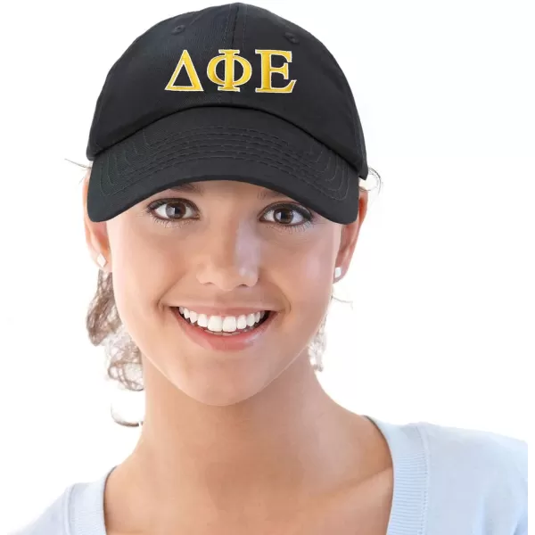 DALIX Delta Phi Epsilon Sorority Hat Womens Greek Letters Embroidered Baseball Cap
