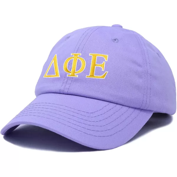 DALIX Delta Phi Epsilon Sorority Hat Womens Greek Letters Embroidered Baseball Cap