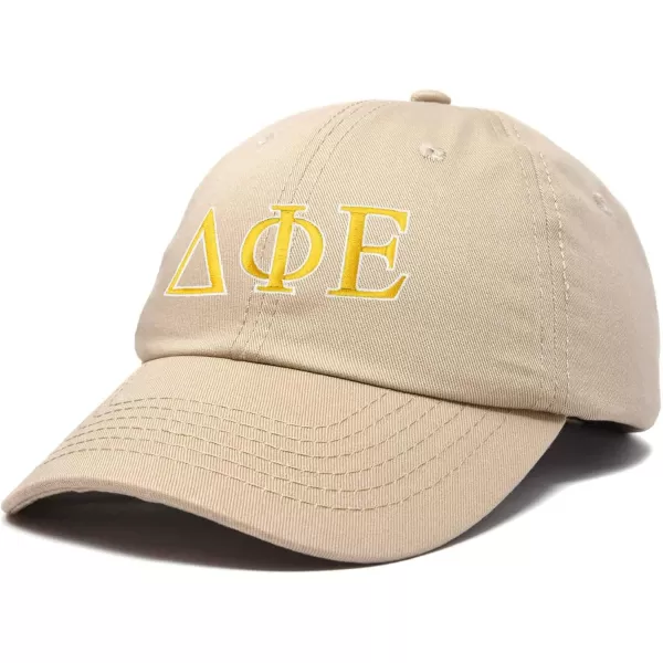 DALIX Delta Phi Epsilon Sorority Hat Womens Greek Letters Embroidered Baseball Cap