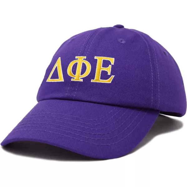 DALIX Delta Phi Epsilon Sorority Hat Womens Greek Letters Embroidered Baseball Cap