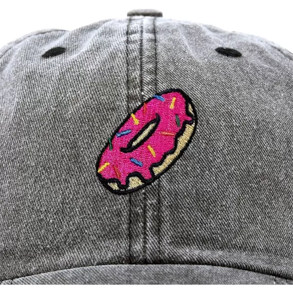 DALIX Donut Embroidered Baseball Dad Cap