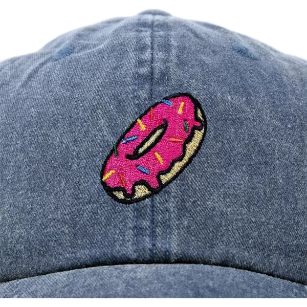 DALIX Donut Embroidered Baseball Dad Cap