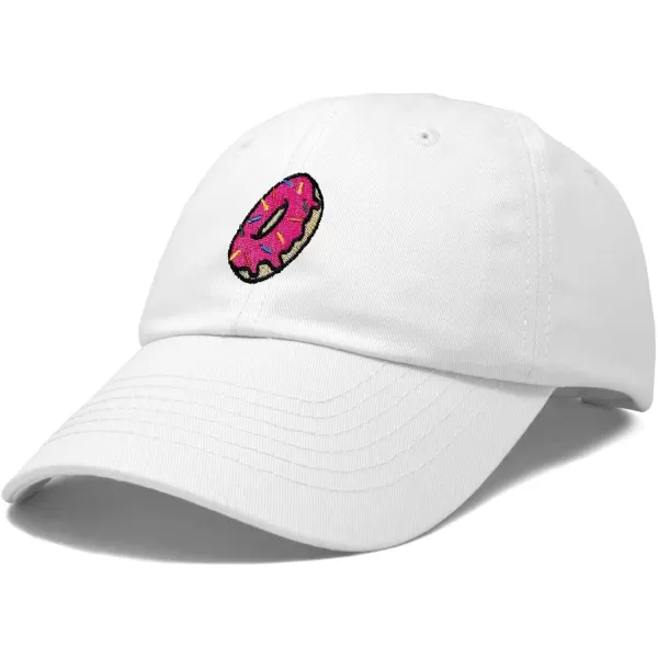 DALIX Donut Embroidered Baseball Dad Cap