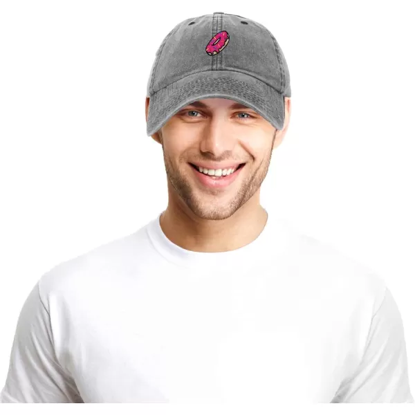 DALIX Donut Embroidered Baseball Dad Cap