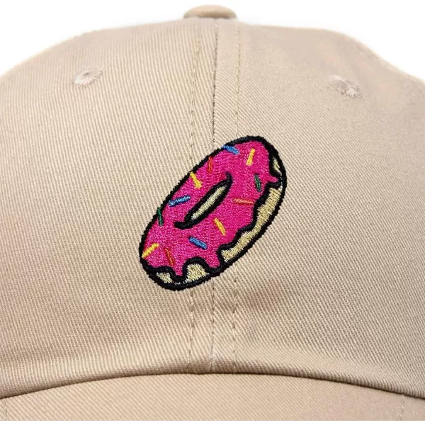 DALIX Donut Embroidered Baseball Dad Cap