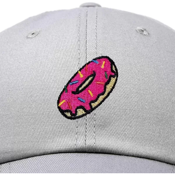 DALIX Donut Embroidered Baseball Dad Cap