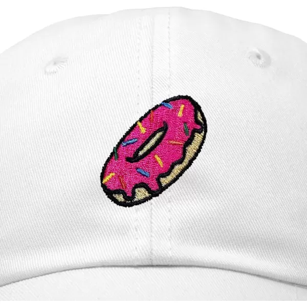 DALIX Donut Embroidered Baseball Dad Cap