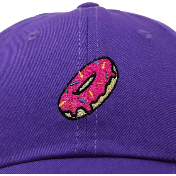 DALIX Donut Embroidered Baseball Dad Cap