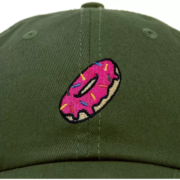 DALIX Donut Embroidered Baseball Dad Cap