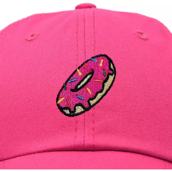 DALIX Donut Embroidered Baseball Dad Cap