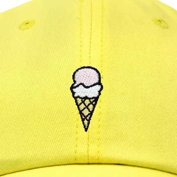 DALIX Double Scoop Embroidered Ice Cream Dad Hat Embroidered Cap Women