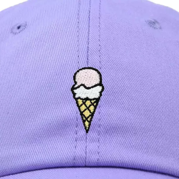 DALIX Double Scoop Embroidered Ice Cream Dad Hat Embroidered Cap Women