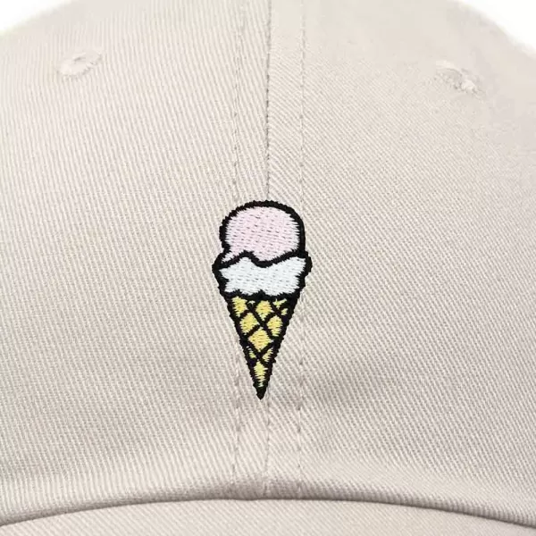 DALIX Double Scoop Embroidered Ice Cream Dad Hat Embroidered Cap Women