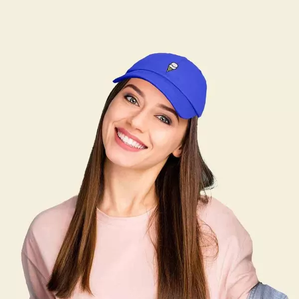 DALIX Double Scoop Embroidered Ice Cream Dad Hat Embroidered Cap Women
