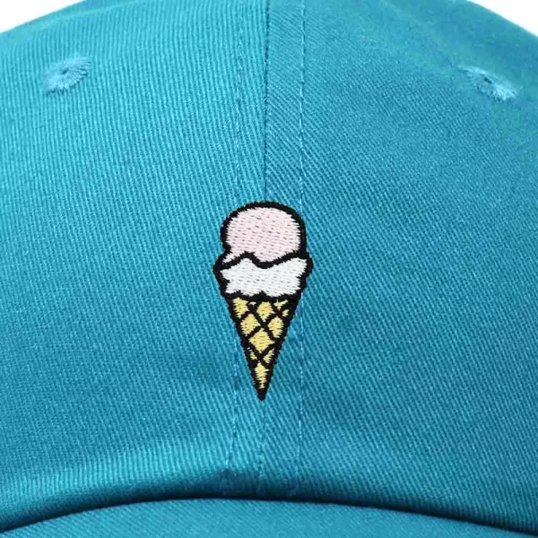 DALIX Double Scoop Embroidered Ice Cream Dad Hat Embroidered Cap Women