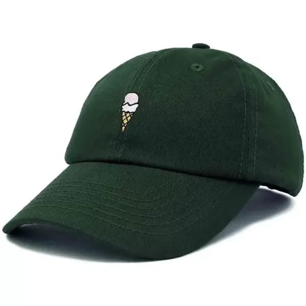 DALIX Double Scoop Embroidered Ice Cream Dad Hat Embroidered Cap Women