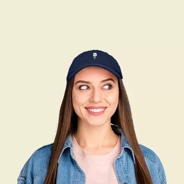 DALIX Double Scoop Embroidered Ice Cream Dad Hat Embroidered Cap Women
