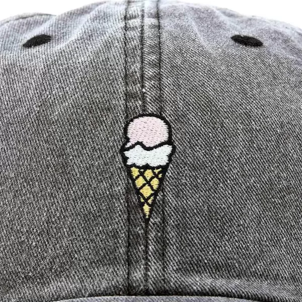 DALIX Double Scoop Embroidered Ice Cream Dad Hat Embroidered Cap Women
