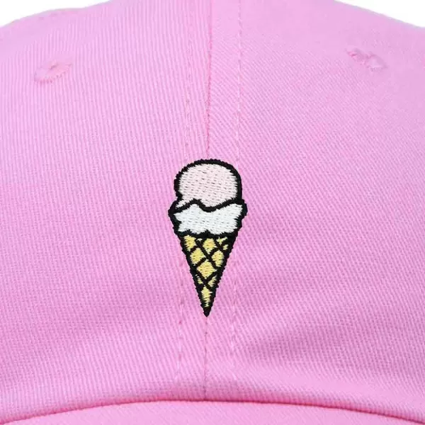 DALIX Double Scoop Embroidered Ice Cream Dad Hat Embroidered Cap Women