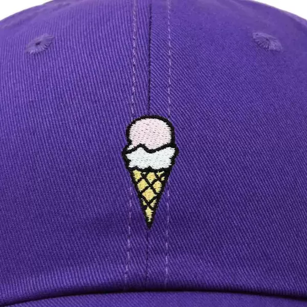 DALIX Double Scoop Embroidered Ice Cream Dad Hat Embroidered Cap Women
