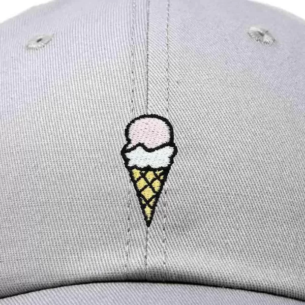 DALIX Double Scoop Embroidered Ice Cream Dad Hat Embroidered Cap Women