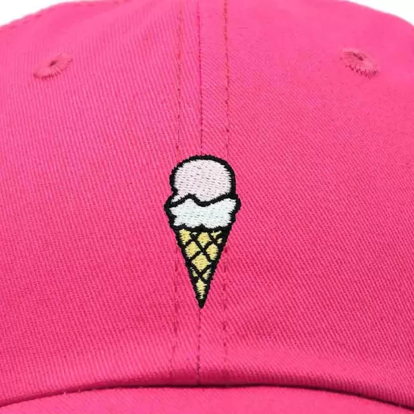 DALIX Double Scoop Embroidered Ice Cream Dad Hat Embroidered Cap Women