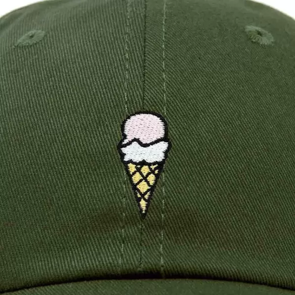 DALIX Double Scoop Embroidered Ice Cream Dad Hat Embroidered Cap Women