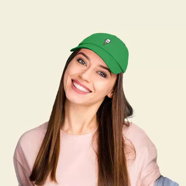 DALIX Double Scoop Embroidered Ice Cream Dad Hat Embroidered Cap Women