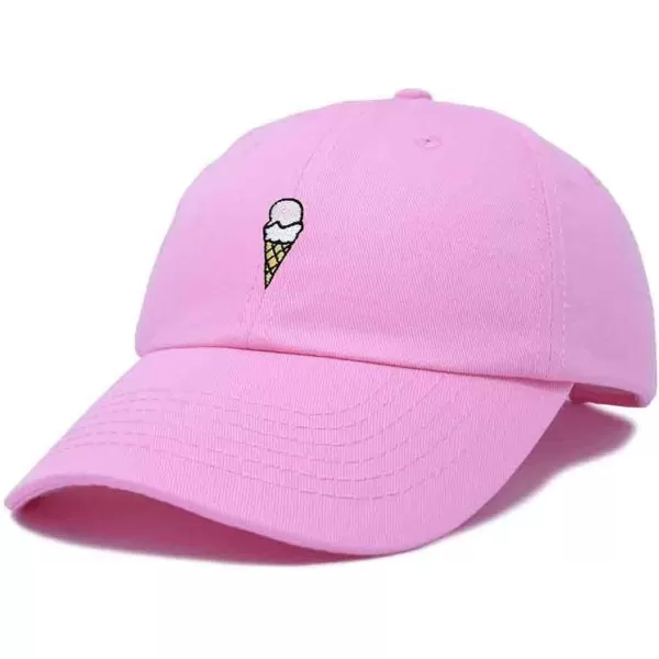 DALIX Double Scoop Embroidered Ice Cream Dad Hat Embroidered Cap Women