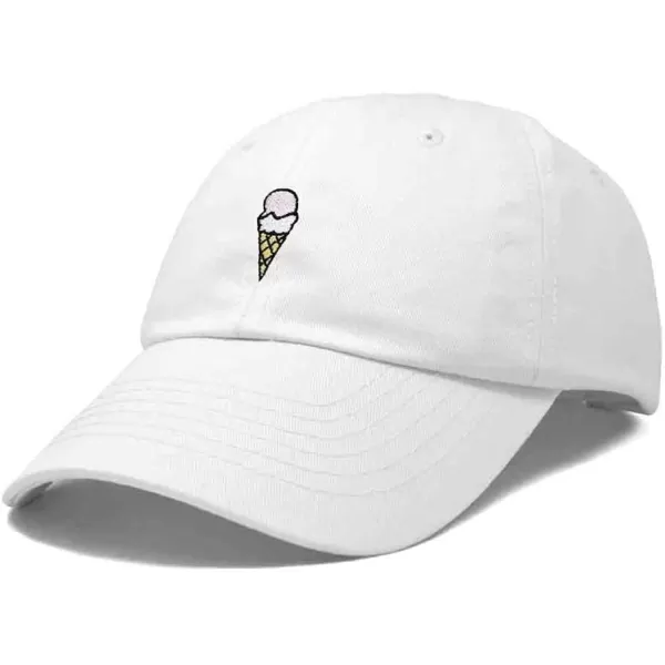 DALIX Double Scoop Embroidered Ice Cream Dad Hat Embroidered Cap Women