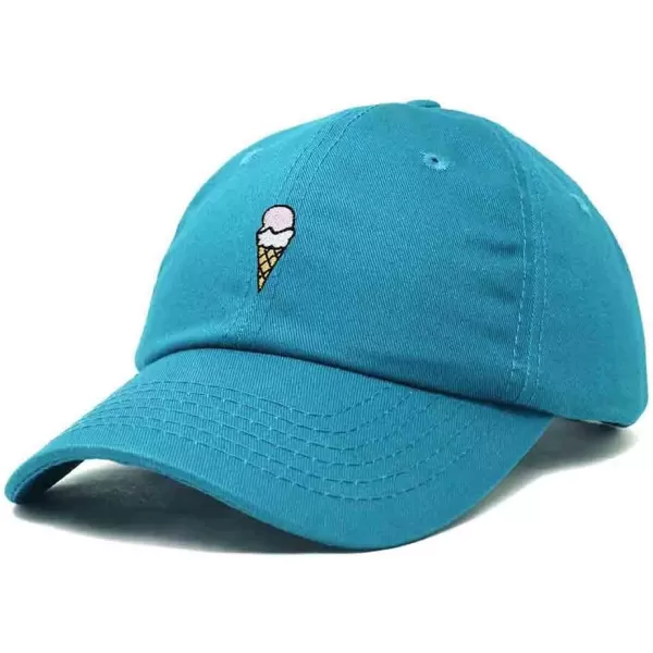 DALIX Double Scoop Embroidered Ice Cream Dad Hat Embroidered Cap Women