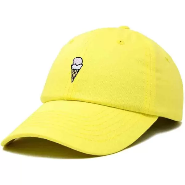 DALIX Double Scoop Embroidered Ice Cream Dad Hat Embroidered Cap Women