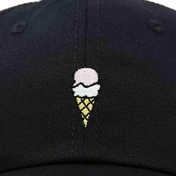 DALIX Double Scoop Embroidered Ice Cream Dad Hat Embroidered Cap Women